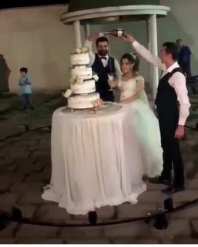 They will remember this wedding for a long time