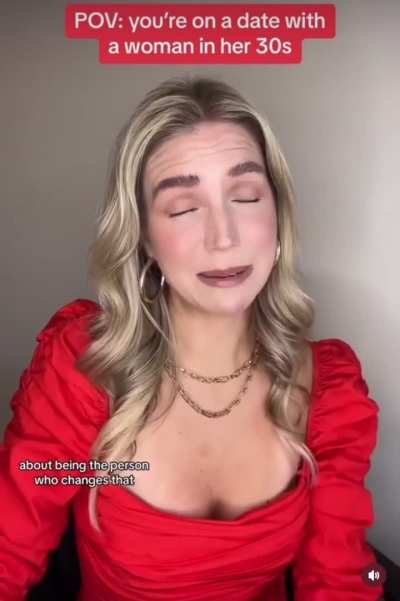 POV: you’re on a date with a woman in her 30s