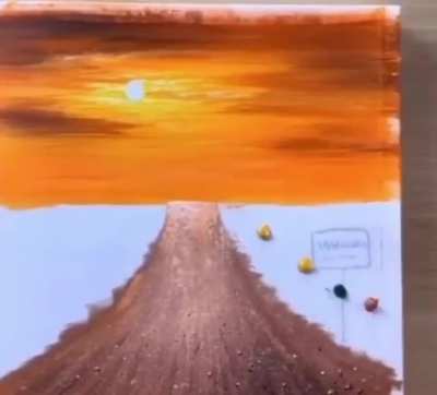 The way this painting comes together