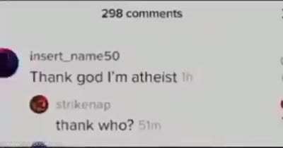thank who?