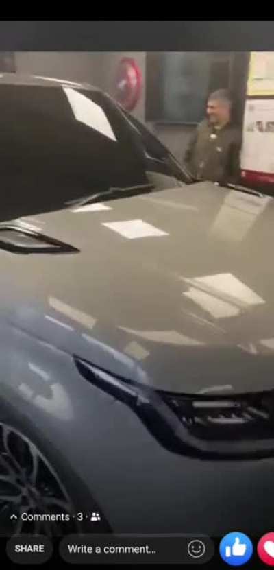 It has a little dent on the driver side