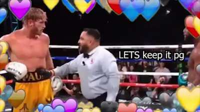 Floyd mayweather vs logan paul a hug fest