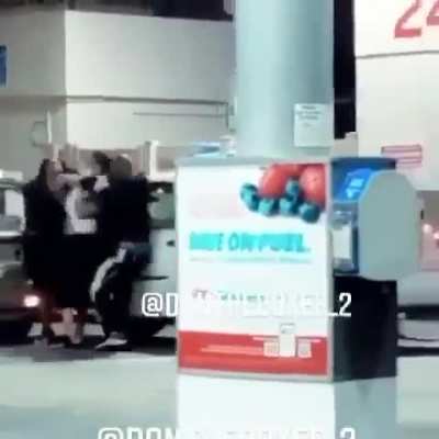 A bystander steps in to rescue an Asian man who's