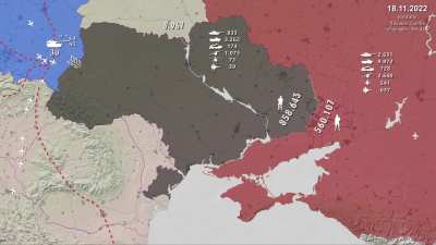 RU POV: A very comprehensive daily map infographic on the ongoing conflict in Ukraine, sourced from multiple outlets.The video provides a detailed overview of the progression of the special military operation. - Konstantin Gorshenev