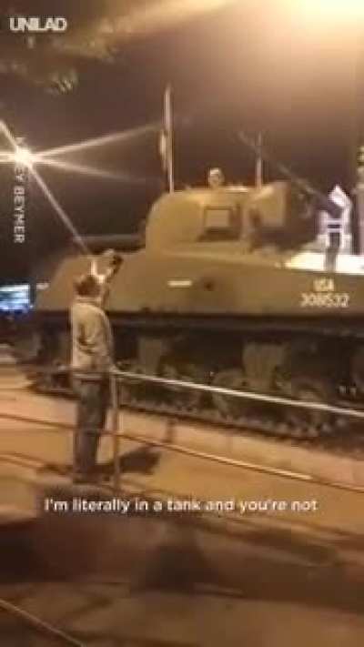 Arthur get out of the tank!