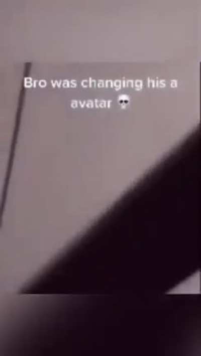 Bro was defo changing his avatar