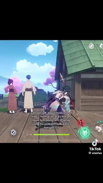 Xiao air flip glazing we need because his attack animations are literally so peak