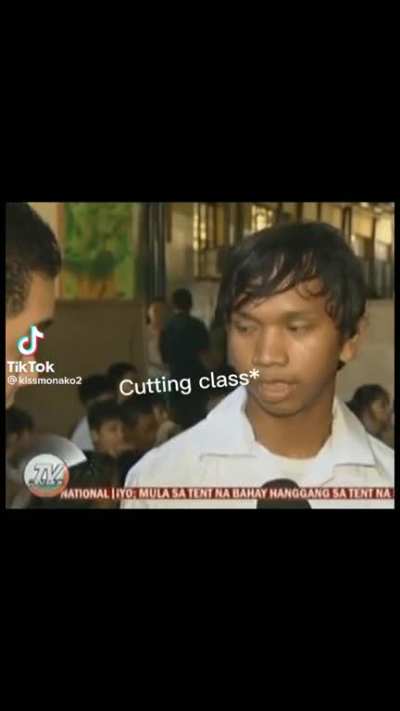 cutting class👍