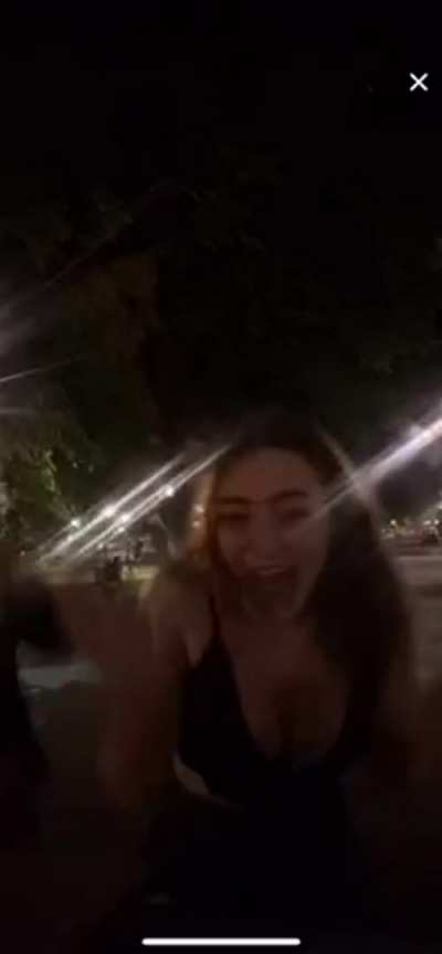 She Flashes her Rack for TikTok Viewers