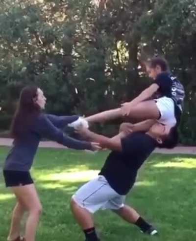 He knows how to catch correctly