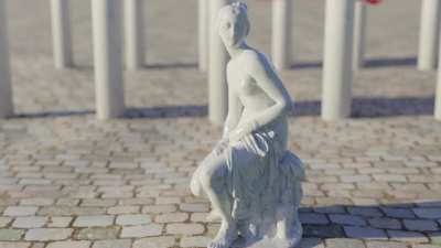 The statue