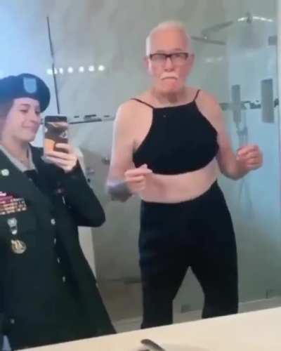 Cheeky grandpa