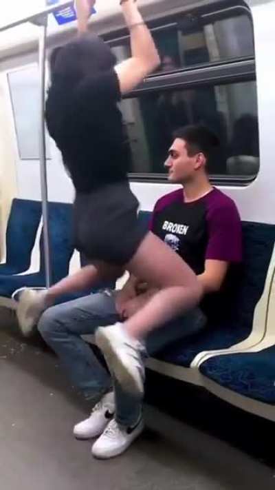 Woman sexually assaults multiple guys on subway for a tiktok