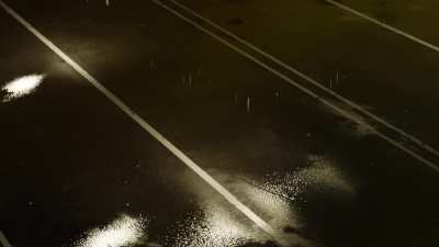 Rainy night.