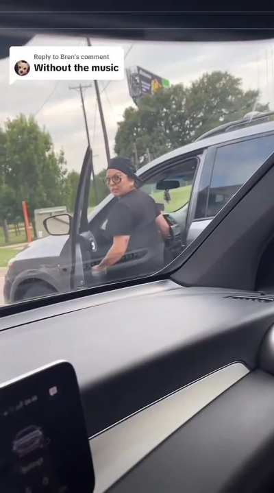 Road rage—say “scary-ass bitch” 3 times and this lady will appear & cuss you out