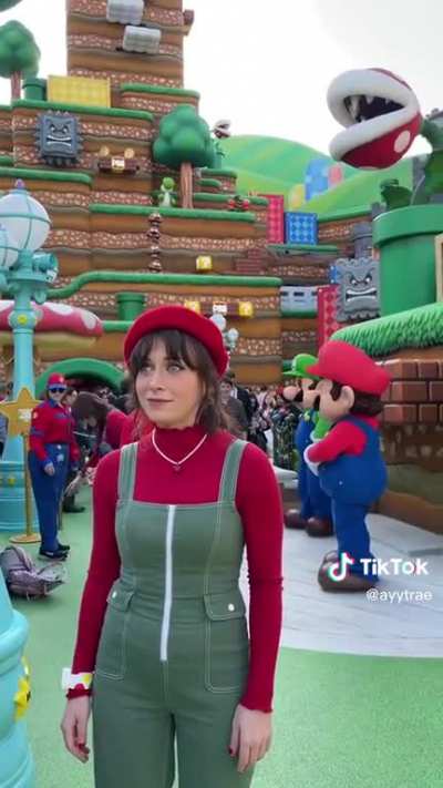 Excited to be at Super Nintendo World