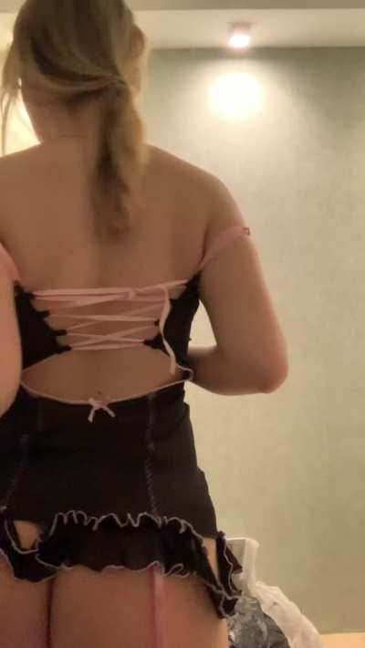 Wanna peel my thong?