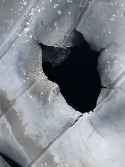 My roommates' car was struck by lightning (we think).
