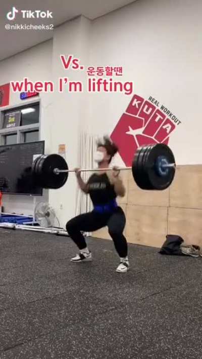 Kawaii in the streets Super saiyan in the gym