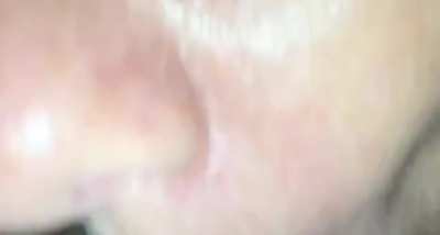 Blows my Son's cum out