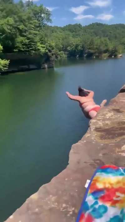 Hope she didn't hurt herself