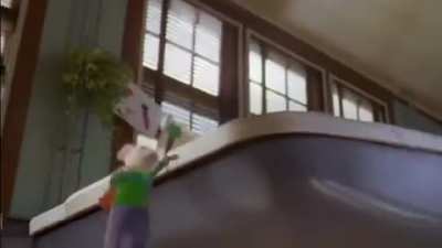 Stuart Little Drives His New Car