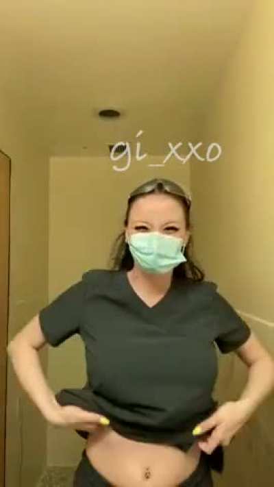 Are we tired of seeing work titty drops yet? 😜