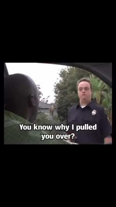 Receiving a ticket from him would feel like an honor.