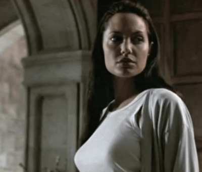 Angelina Jolie as Lara Croft (padded)