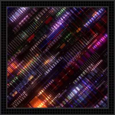 Abstract Generative 90s Glowing Dash Patterns | GIF Loop by Xpone<wbr>ntial<wbr>desig<wbr>n [A]