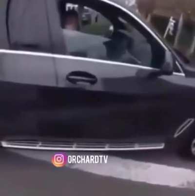 Her nigga In the driver seat like these 👀 watching her get cursed tf out