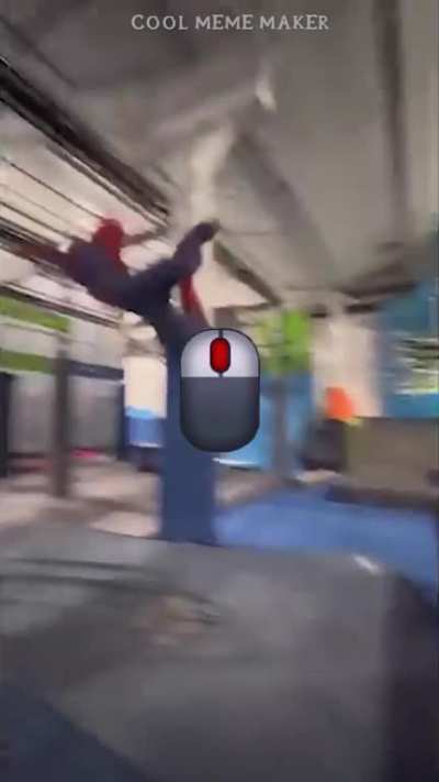 Spiderman Parkourist fail