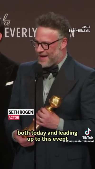 Seth Rogen Says The Golden Globes Gave Him Material For Season 2 of “The Studio”