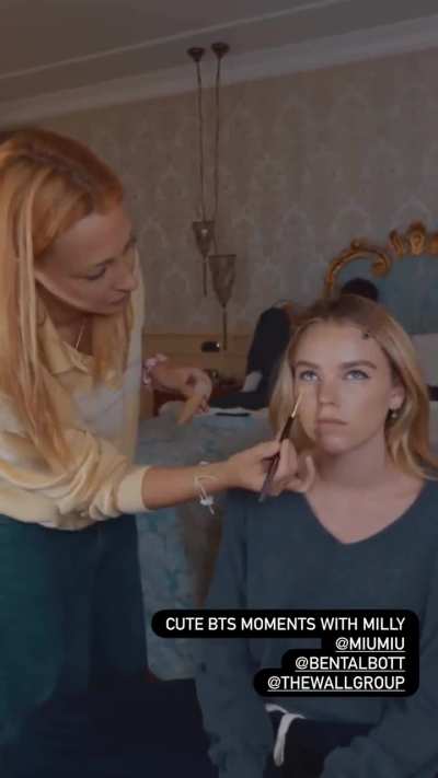 A video of her getting ready for the 82nd Venice International Film Festival | via charlotte_prevel Instagram story - 9.01.25