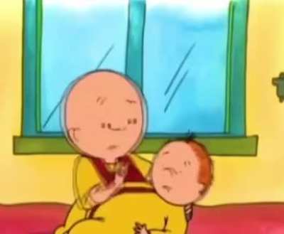 Caillou turned into No, David! for a sec