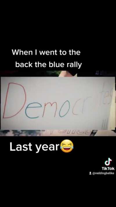 When I went to a back the blue rally in disguise last year.