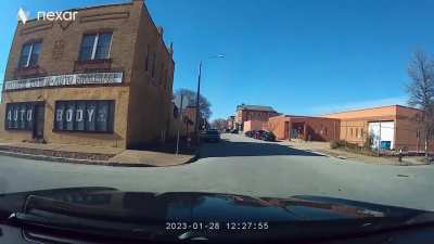 Hit and run we had today. Managed to get their plates. Not their first rodeo. Their entire driver side was already smashed in too.