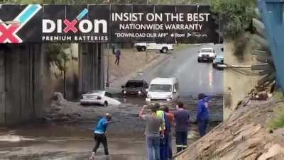 Is it a boat, is it a car, no it's an idiot in a car