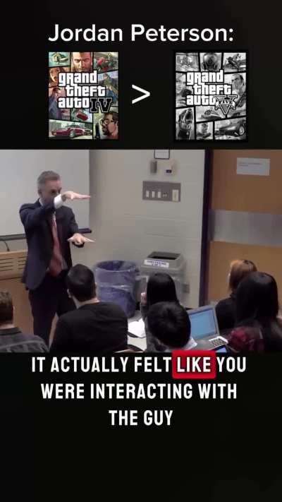 Jordan Peterson on GTA 4