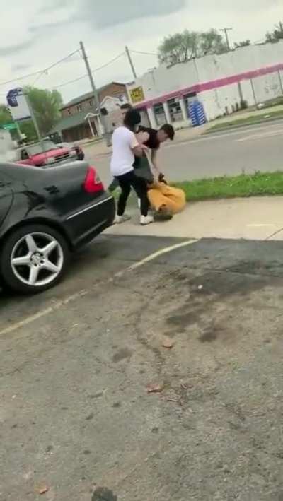 Car scratching gone wrong.