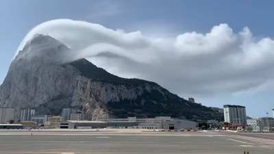 Levanter cloud over the Rock of Gibraltar