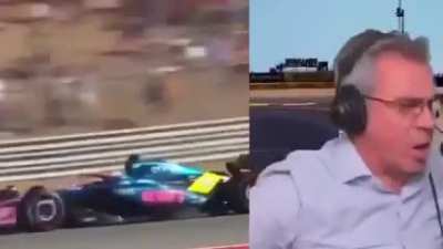 Reacción del periodista tras la desobediencia de Colapinto a Alpine
