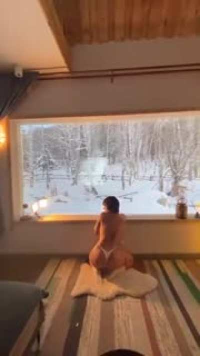 In the cabin