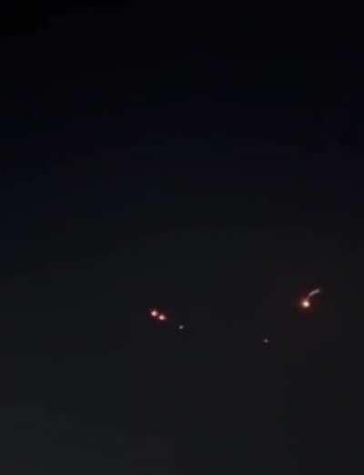 Hezbullah Launching a surface-to-air missile at Israeli Jet