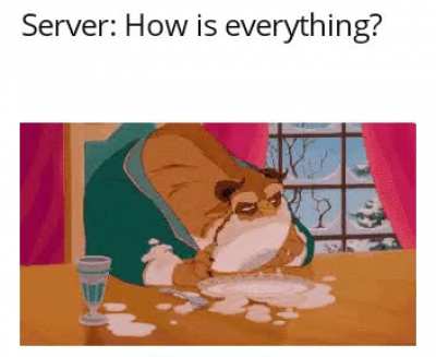 DON'T BOTHER ME. I'M EATING!
