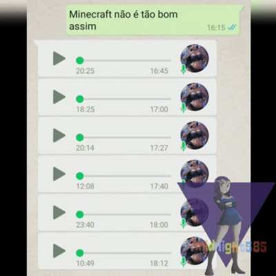 Áudio de 1 minuto eu não escuto