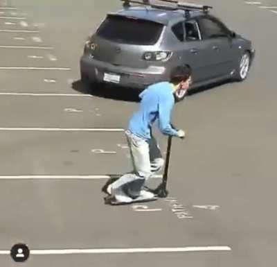 Scooter Dude Needs Speed...