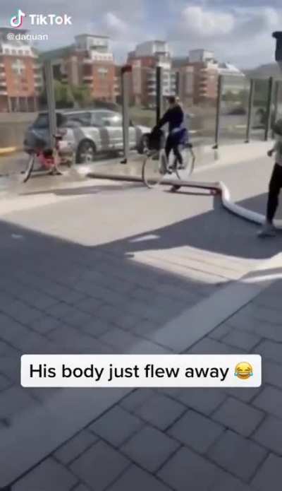 His body just flew away