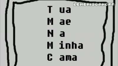 Não é original, mas ri para baralho. Hihihi