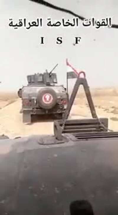 Iraqi Special Forces engaging IS fighters after getting ambushed by the militants, Kirkuk province.